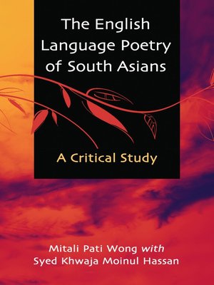 cover image of The English Language Poetry of South Asians